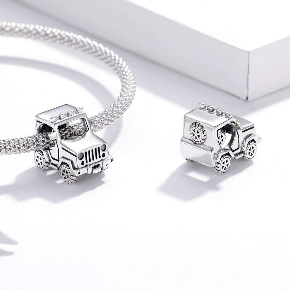 925 Sterling Silver Charms for Bracelets Cat Coffee Cup Rose Flower Animal Beads - Picture 2 of 6
